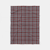 Couverture Polaire Plaid sportif de cramoisi, noir et gris (Devant)
