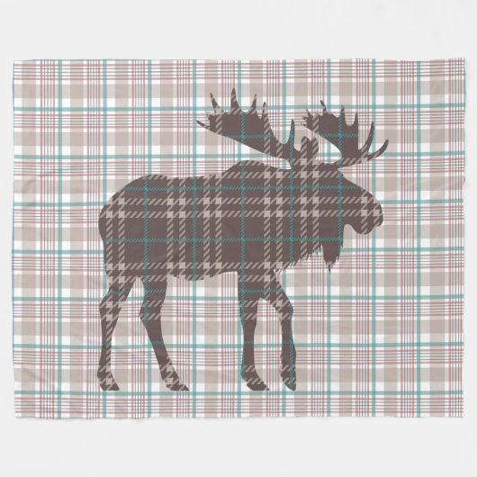 Couverture Polaire Plaid sur l'orignal plaid (Devant (Horizontal))
