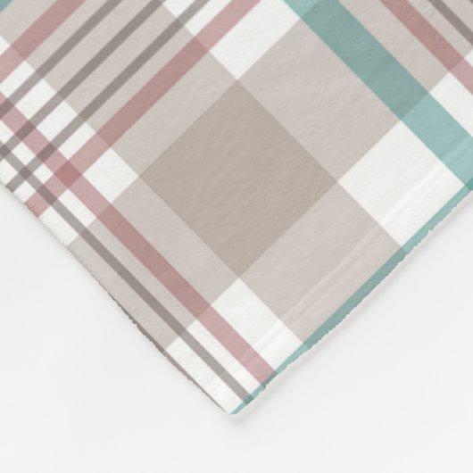 Couverture Polaire Plaid sur l'orignal plaid (Coin)