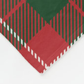 Couverture Polaire Plaid Sweet Home Cerf Tartan personnalisé (Coin)