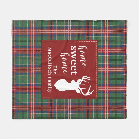Couverture Polaire Plaid Sweet Home Tartan MacCulloch Tartan (Devant (Horizontal))