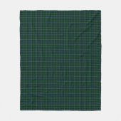 Couverture Polaire Plaid vert bleu Lamont tartan (Devant)