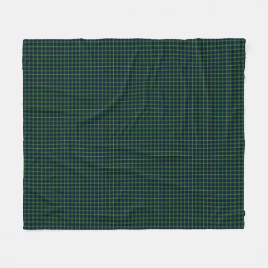 Couverture Polaire Plaid vert bleu Lamont tartan (Devant (Horizontal))