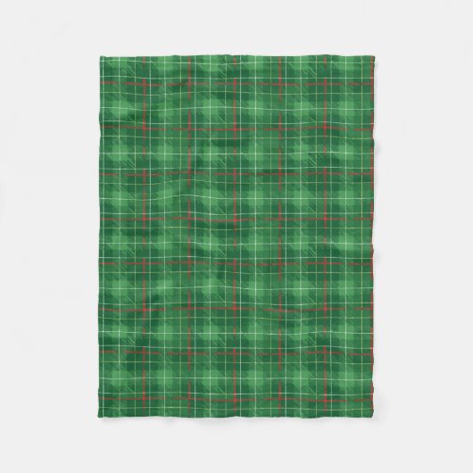 Couverture Polaire Plaid vert de Noël (Devant)