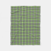 Couverture Polaire Plaid vert, gris, noir et blanc (Devant)