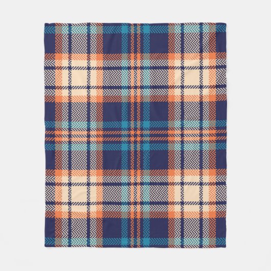 Couverture Polaire Plaid Vibrant : Conception textile d'automne (Devant)