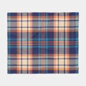 Couverture Polaire Plaid Vibrant : Conception textile d'automne (Devant (Horizontal))