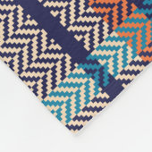 Couverture Polaire Plaid Vibrant : Conception textile d'automne (Coin)