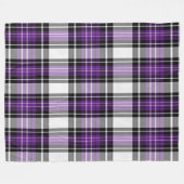 Couverture Polaire Plaid Violet Et Noir (Devant (Horizontal))