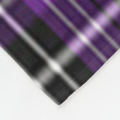 Couverture Polaire Plaid Violet Et Noir (Coin)