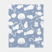 Couverture Polaire plaidoyer de chat en peluche confortable (Devant)