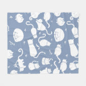 Couverture Polaire plaidoyer de chat en peluche confortable (Devant (Horizontal))