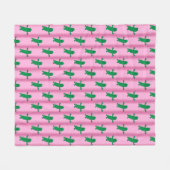 Couverture Polaire Plaisir et fantaisie rose (Devant (Horizontal))