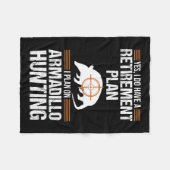 Couverture Polaire Plan de retraite amusant Armadillo Possum Chasse H (Devant (Horizontal))