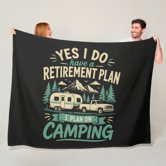 Couverture Polaire Plan de retraite de camping (En situation)