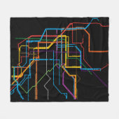 Couverture Polaire Plan du métro de la ville (Devant (Horizontal))