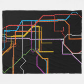 Couverture Polaire Plan du métro de la ville (Devant (Horizontal))