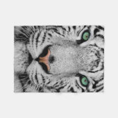 COUVERTURE POLAIRE PLAN RAPPROCHÉ BLANC DE VISAGE DE TIGRE (Devant (Horizontal))