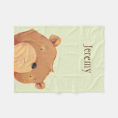 Couverture Polaire Plan rapproché de grand ours Brown (Devant (Horizontal))