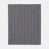 Couverture Polaire Plan rose Star sur Grey (Devant)