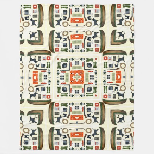 Couverture Polaire Planche de camping cool (Devant)