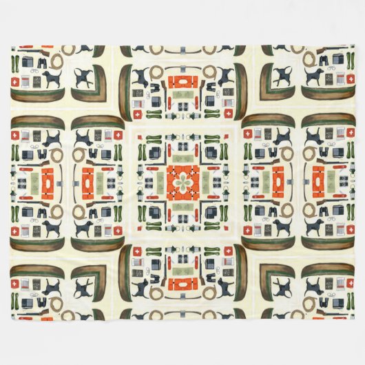 Couverture Polaire Planche de camping cool (Devant (Horizontal))