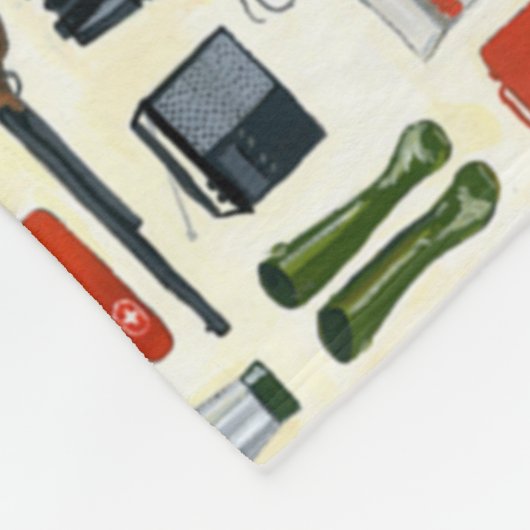 Couverture Polaire Planche de camping cool (Coin)