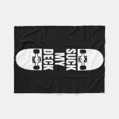 Couverture Polaire Planche de skate drôle pour hommes (Devant (Horizontal))