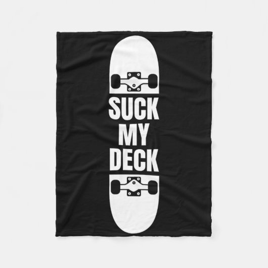 Couverture Polaire Planche de skate drôle pour hommes (Devant)