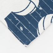 Couverture Polaire Plancher en bois de volleyball bleu marine (Coin)