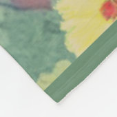 Couverture Polaire Plancher forestier Floral (Coin)