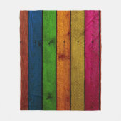Couverture Polaire planches en bois de belle couleur (Devant)