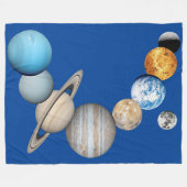 Couverture Polaire Planètes du système solaire (Couleur modifiable) (Devant (Horizontal))