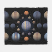 Couverture Polaire Planètes du système solaire disposées dans l'espac (Devant (Horizontal))