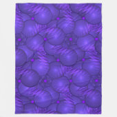 Couverture Polaire Planètes violettes, motif fractal moderne (Devant)