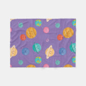 Couverture Polaire Planètes Whimsical Happy (Devant (Horizontal))