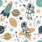 Couverture Polaire Planets & Stars Blanket Baby Boy Shower Gift