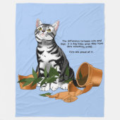Couverture Polaire Plant Mischief Cat (Devant)