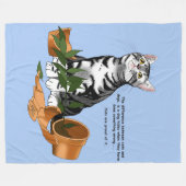 Couverture Polaire Plant Mischief Cat (Devant (Horizontal))
