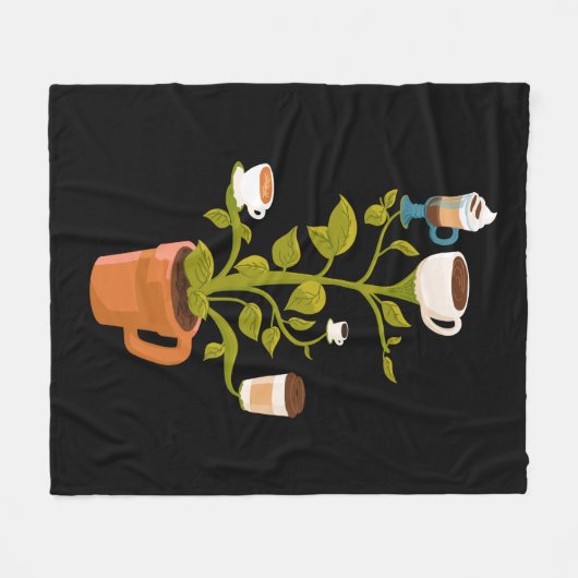 Couverture Polaire Plante café (Devant (Horizontal))