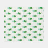 Couverture Polaire Plante de serpent Sansevieria Pot Imprimer (Devant (Horizontal))