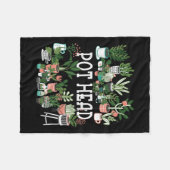 Couverture Polaire Plante Lover Et Gardener_ Pot Tête Succulente Cour (Devant (Horizontal))