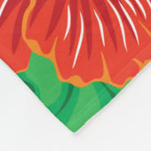 Couverture Polaire Plantes de l'île Hawaïen de Red Hibiscus (Coin)