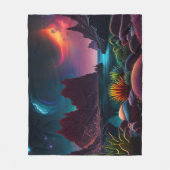 Couverture Polaire Plantes sur une planète Alien sous les étoiles (Devant)