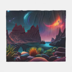 Couverture Polaire Plantes sur une planète Alien sous les étoiles