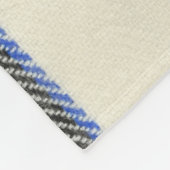 Couverture Polaire Plaque écossaise rouge et blanche écossaise. (Coin)