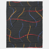 Couverture Polaire Plaque et points de peinture rétro (Devant)