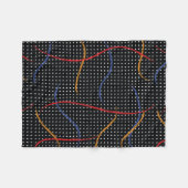 Couverture Polaire Plaque et points de peinture rétro (Devant (Horizontal))