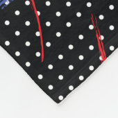 Couverture Polaire Plaque et points de peinture rétro (Coin)