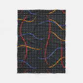 Couverture Polaire Plaque et points de peinture rétro (Devant)